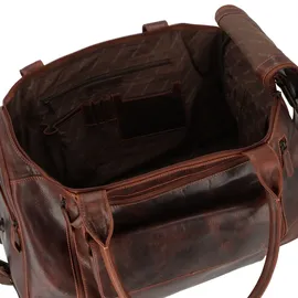 GREENBURRY Rugged 2 Rollen Reisetasche Leder 53 cm braun