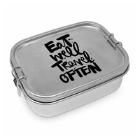 ppd Eat well Steel Lunch Box, Brotdose, Lunchbox Vesperdose, Edelstahl, 900 ml, 604283