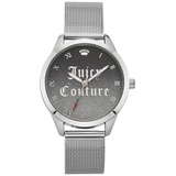 Juicy Couture Uhr JC/1279BKSV Damen Armbanduhr Silber
