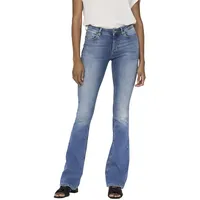 Only Jeans ONLBLUSH MID FLARED TAI467 Blau