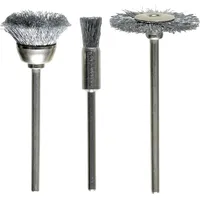 KWB Drahtbürstensatz, 3-teilig, HSS Stahldraht, gewellt 518000
