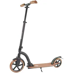 Cityroller BEST SPORTING "Vintage-City-Scooter", schwarz matt, braun, Scooter