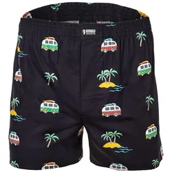 Happy Shorts Herren Web-Boxershorts - American Boxershorts Vacation L