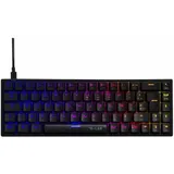 THE G-LAB Keyz Titanium Gaming-Tastatur roter Switch AZERTY