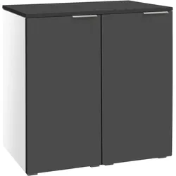 Hasena Accessoires Portina Kommode Holzwerkstoff 90x50x86 cm - teilmontiert - Anthrazit/Weiß