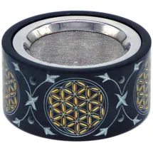 Saraswati Räuchergefäß "Blume des Lebens" gold