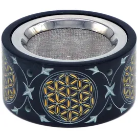 Saraswati Räuchergefäß "Blume des Lebens" gold