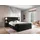 Fun Möbel Boxspringbett Bett MARTEN 180x200cm in Stoff Magic Velvet Schwarz Set.4 - Schwarz