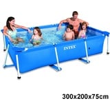 INTEX Family Swimming Pool Frame Rechteck Schwimmbecken Planschbecken