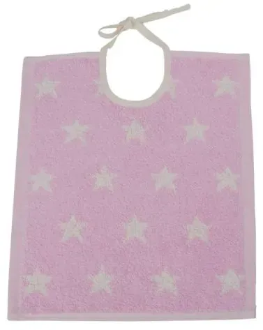 framsohn Kinderlätzchen 'Organic Stars' 32 x 36 cm (Farbe: Rosa)