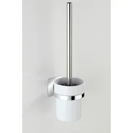 Wenko WC-Bürstengarnitur Turbo-Loc Quadro Silber/Weiß (1 St.)