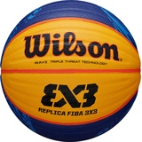 Wilson Basketball 3x3", Replica blau/ gelb,