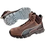 Sicherheitsschuh Puma® Safety Condor Brown Mid, S3 ESD SRC, EN ISO 20345:2011, FAP®-Durchtrittschutz, Stahlkappe, knöchelhoch, braun-schwarz, Größe 42