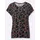 CREATION L Druck-Shirt in schwarz-papaya | Gr.: 38