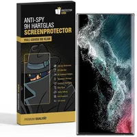 PROTECTORKING 2x Blickschutz 9H Panzerglas für Samsung Galaxy S22 Ultra FULL-CURVED Anti-Spy Privacy Displayschutz Schutzfolie echtes Tempered Glass Schutzglas