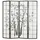 Homestyle4u 4-tlg. Paravent in Schwarz 176x179 cm