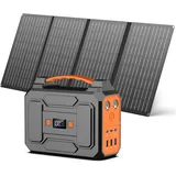 Powkey Powerstation Mit Solarpanel 99Wh Tragbare Powerstation Mit 40W Faltbare S