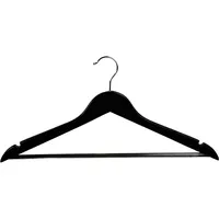 KESPER Formkleiderbügel 8er Pack, Material: Lotusholz mit Anti-Rutsch-Lackierung, Metall,