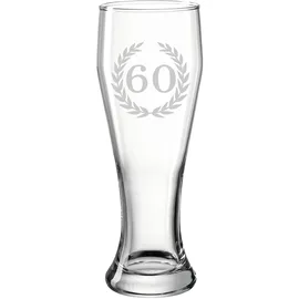 LUXENTU Weizenglas Weißbierglas 0,5 Liter - 60. Jubiläum