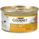 Purina Gourmet Gold Feuchtigkeitsmousse mit Legierung, 24 Dosen à 85 g, 24 x 85 g