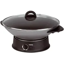 Tefal Elektrische Wokpfanne "WO 3000", schwarz, H:17,5cm Ø:36cm, Elektropfannen, mit THERMOSPOT,