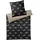 ELEGANTE Dogs Tiere Schwarz/Beige 135 x 200 cm + 80 x 80 cm