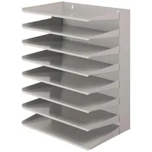 Proregal Aktenregal Metall 50x38x25 cm Grau mit 8 Fächern