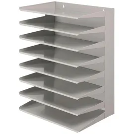 Proregal Aktenregal Metall 50x38x25 cm Grau mit 8 Fächern