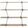 INOSIGN Regal 134 x 30 x 120 cm Braun