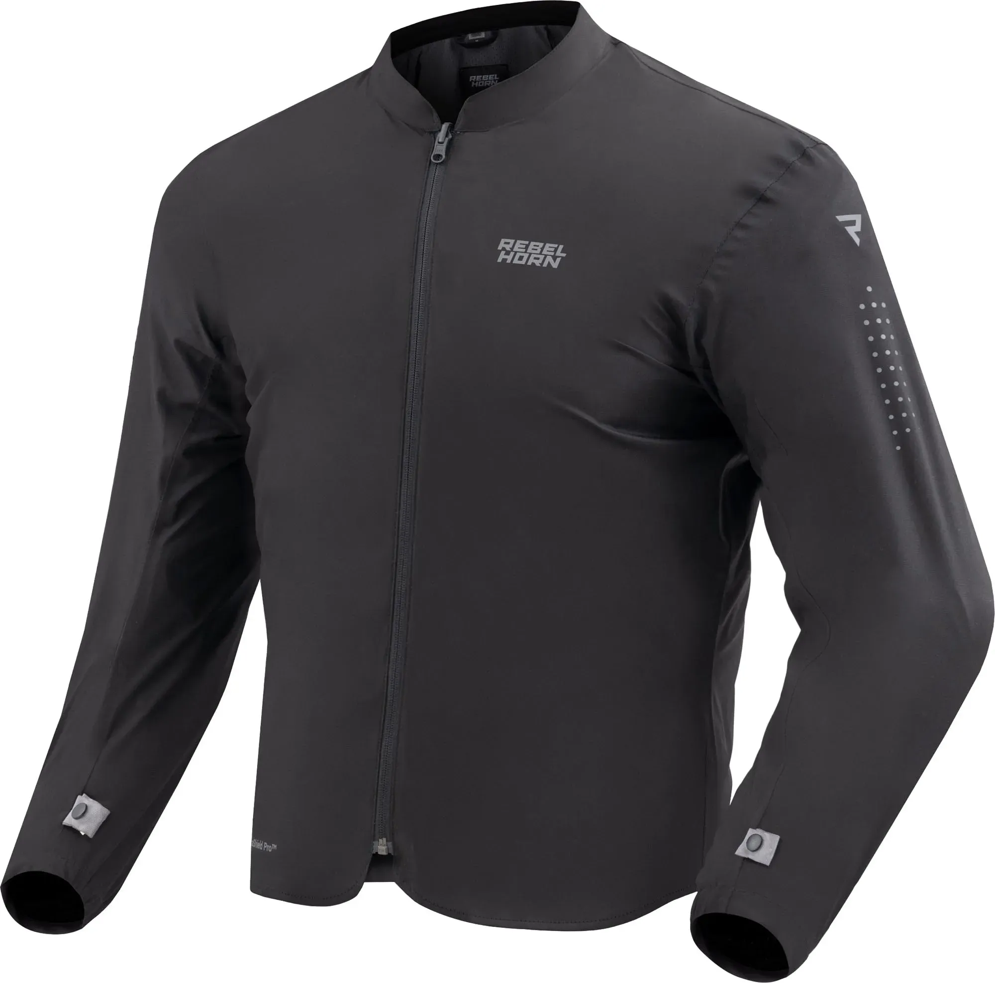 Rebelhorn In&Out HydraShield Pro Motorrad Regenjacke, schwarz, Größe M für Männer