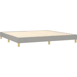 vidaXL Boxspringbett 200 x 200 cm Hellgrau