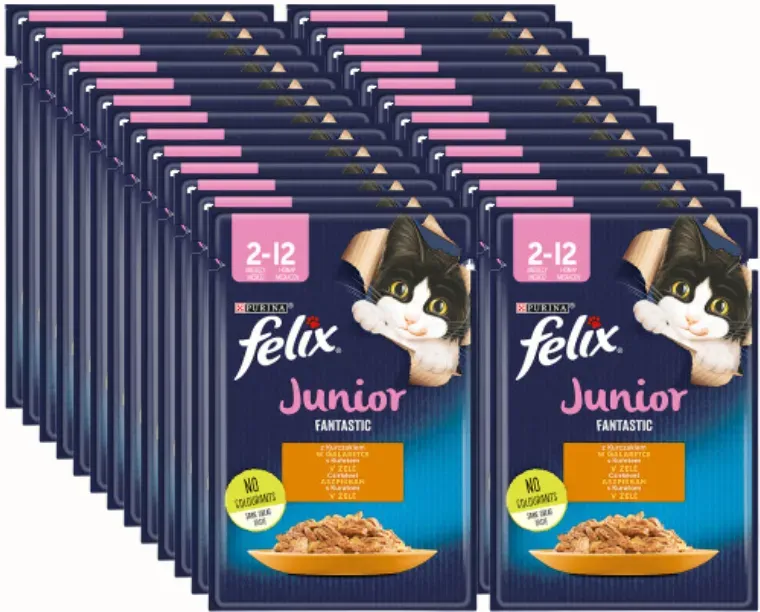 FELIX Junior Huhn in Gelee - Beutel 26x85g (Rabatt für Stammkunden 3%)