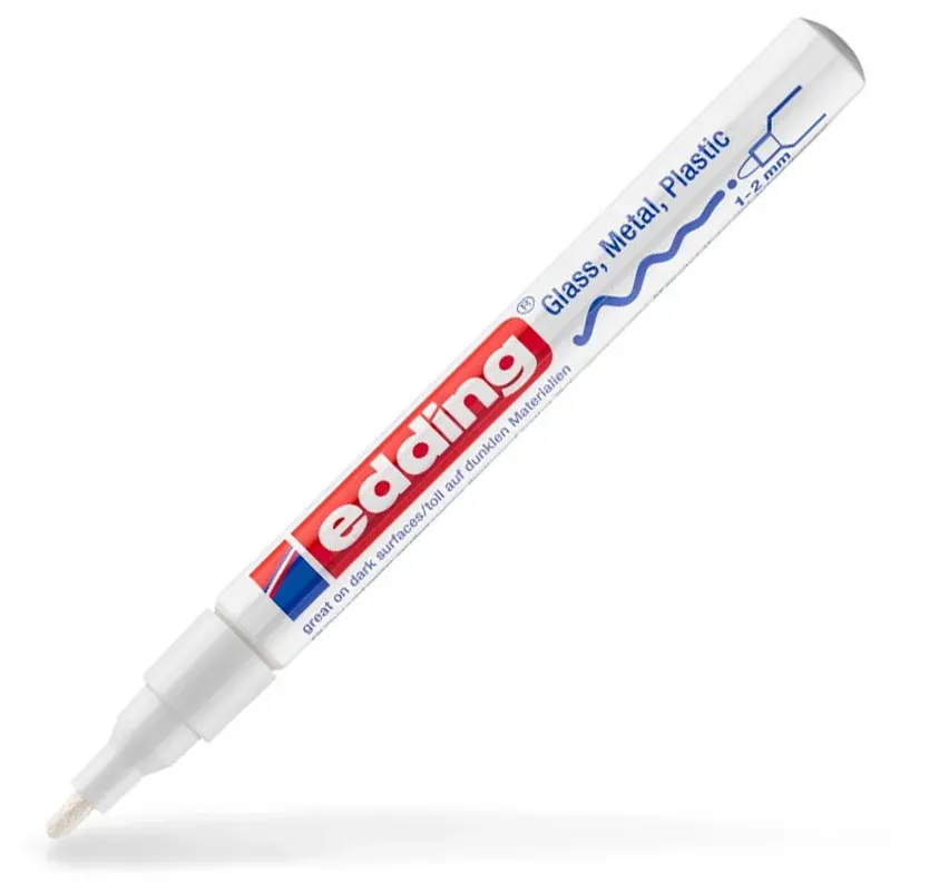 Weiß 1-2 mm | edding 751 Lackmarker