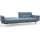Innovation Living Schlafsofa Baumwolle 2-Sitzer Blau