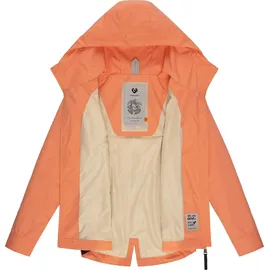 Ragwear leichte Damen Übergangsjacke kurz Outdoor-Jacke wasserdicht Parka mit Kapuze Monade Übergang YOUMODO Peach24 Gr. M - M