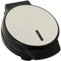 Waffeleisen Deski Edelstahl schwarz 1000 Watt Waffelautomat