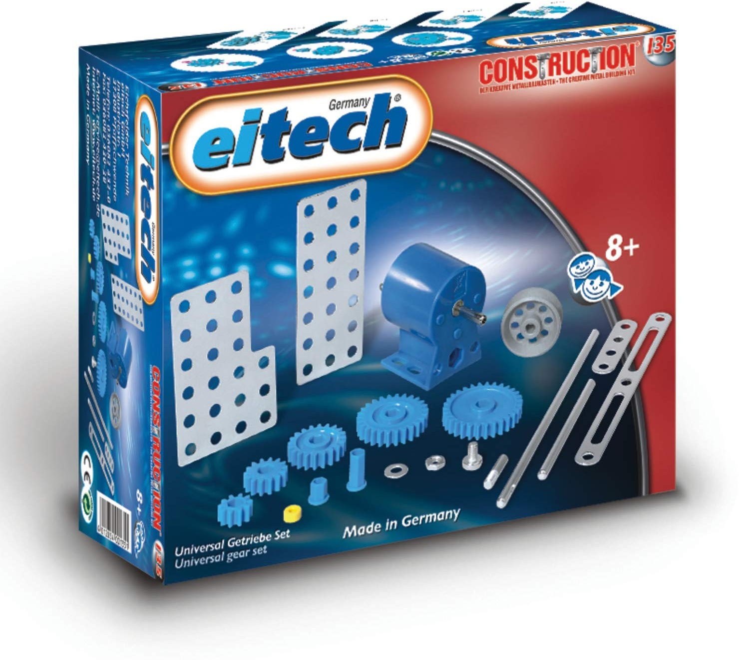 Eitech 00135 00135-Ergänzungs Metallbauteile-Universal-Getriebe-Set, Multi Color