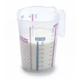 Zenker Sweet Sensation Messbecher 1000ml – Präzises Dosieren mit Vierfach-Skalierung, Hitzebeständigkeit: +100 °C, Spülmaschinengeeignet, Designed in Germany, Bunt