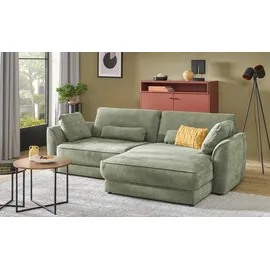 Lounge Collection Eckcouch Flachgewebe 2-Sitzer Grün