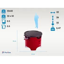 PurLine Ethanol-Grill rot