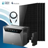 Balkonkraftwerk 2000 Watt mit Speicher Anker SOLIX Solarbank mit MC4 Solarkabel Set - 1x Solarbank E5000 PRO / Ohne Erweiterungsakku / Ohne HAL