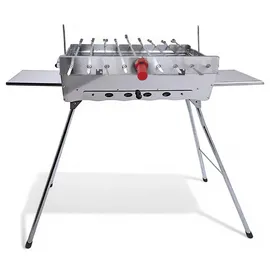 Grillpeter Mangal Edelstahl 2 mm Schaschlickgrill Set + 9 Spieße