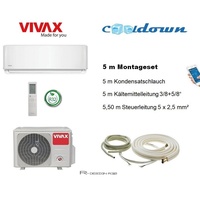 VIVAX R Design 24000 BTU + 5 m Montageset WIFI Ready 7 KW Split Klimaanlage A++