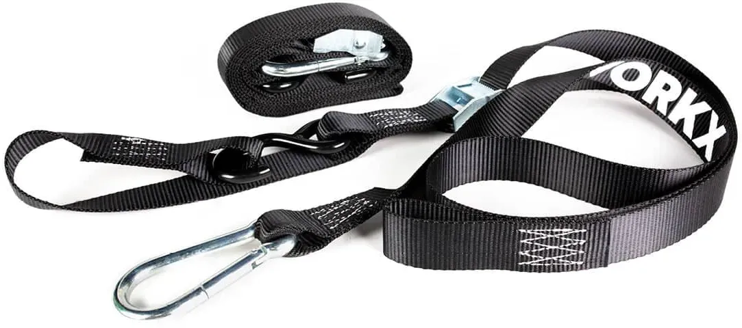 AWORKX Spanngurt-Set 35mm - schwarz, 2-teilig, 180 cm