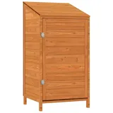 Gartenschrank aus Holz mit Tür & Schrägdach, Gartenhaus Gerätehaus Geräteschuppen Geräteschrank Werkzeugschrank Outdoor-Schrank Gartenbox für den außenbereich, 55x52x112 cm