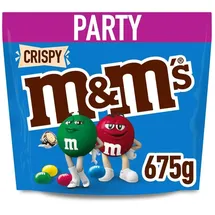 M&M's M&M’s Crispy, Schokolinsen aus Milchschokolade mit Knusperkern, Geschenk, 675g