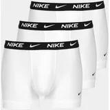 Nike Herren Everyday Cotton Stretch Boxershorts, Weiß, L EU