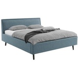 Meise Möbel Polsterbett »Frieda«, wahlweise mit Lattenrost und Bettkasten, blau ¦ Maße cm B: 176 H: 105 T: 224
