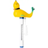 Evolution Thermometer Seelöwe mit Schnur Temperatur Messung °C & °F Pool Schwimmbad Gelb