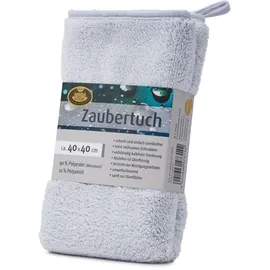 Gözze Mikrofasertuch GÖZZE "Zaubertuch", silber (silberfarben), B:40cm L:40cm, Mikrofaser, Putztücher, hohe Wasseraufnahme, extrem saugstark, zum reinigen und trocknen